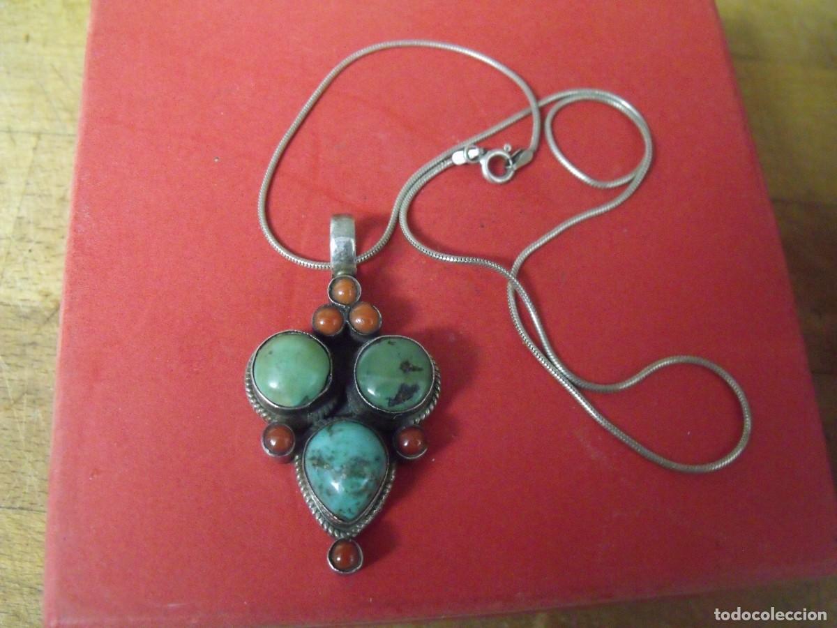 Joyeria: PRECIOSO COLGANTE EN PLATA LEY-925-EN ESTILO ART-DECO-CON PEDRERIA Y