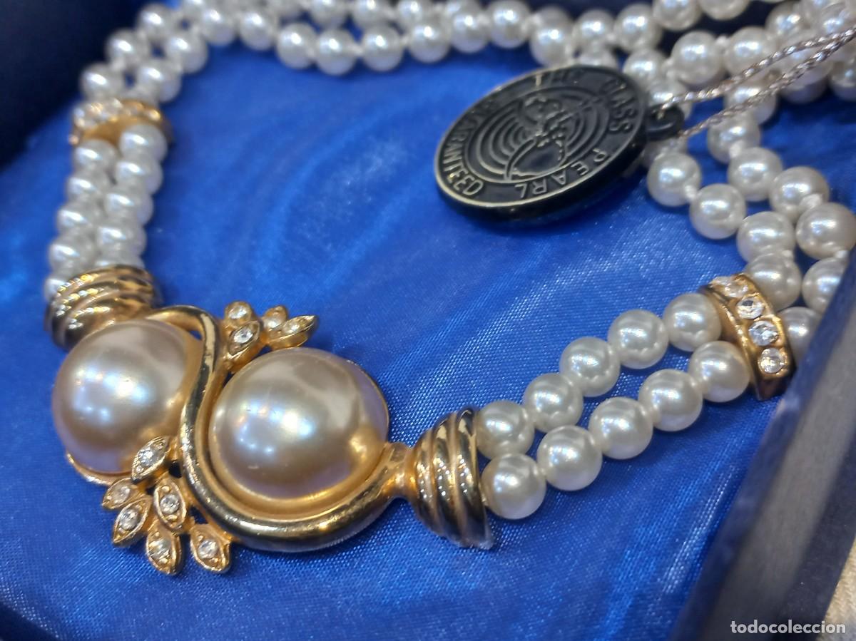 Joyeria: COLLAR PERLAS Y PENDIENTES (dos vueltas)Centro dos perlones planos - Foto 4