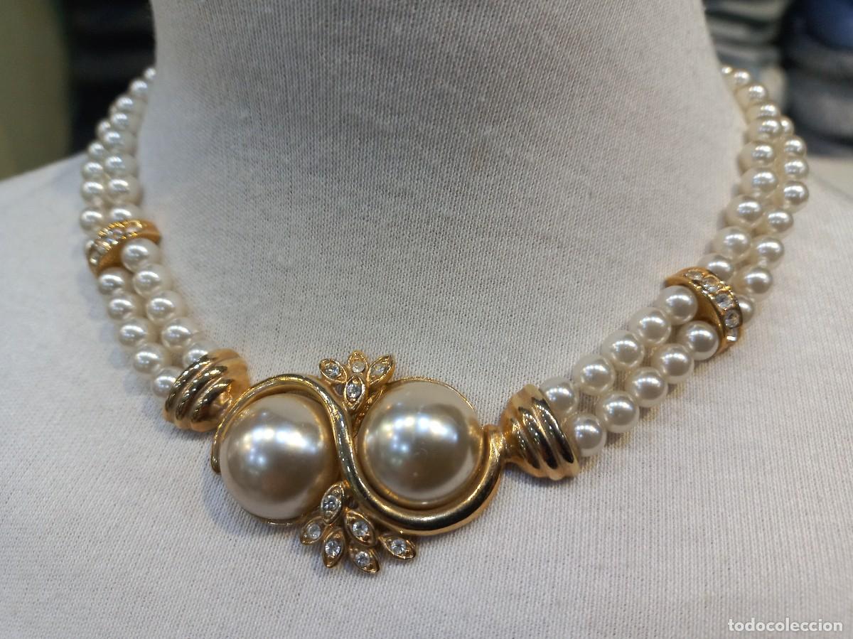 Joyeria: COLLAR PERLAS Y PENDIENTES (dos vueltas)Centro dos perlones planos - Foto 5