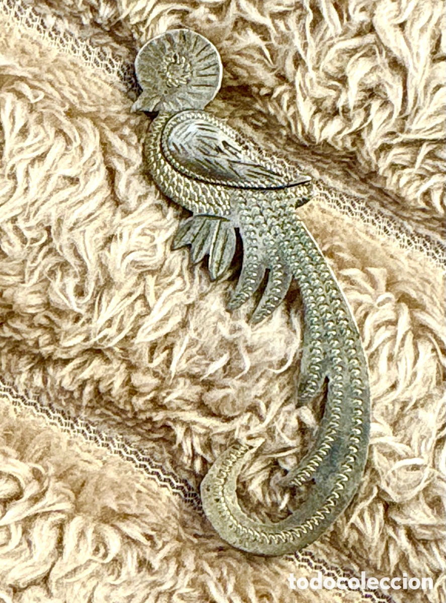 Joyeria: Broche de Pavo Real en Plata de Primera Ley (925) con contraste oficial de la Estrella
