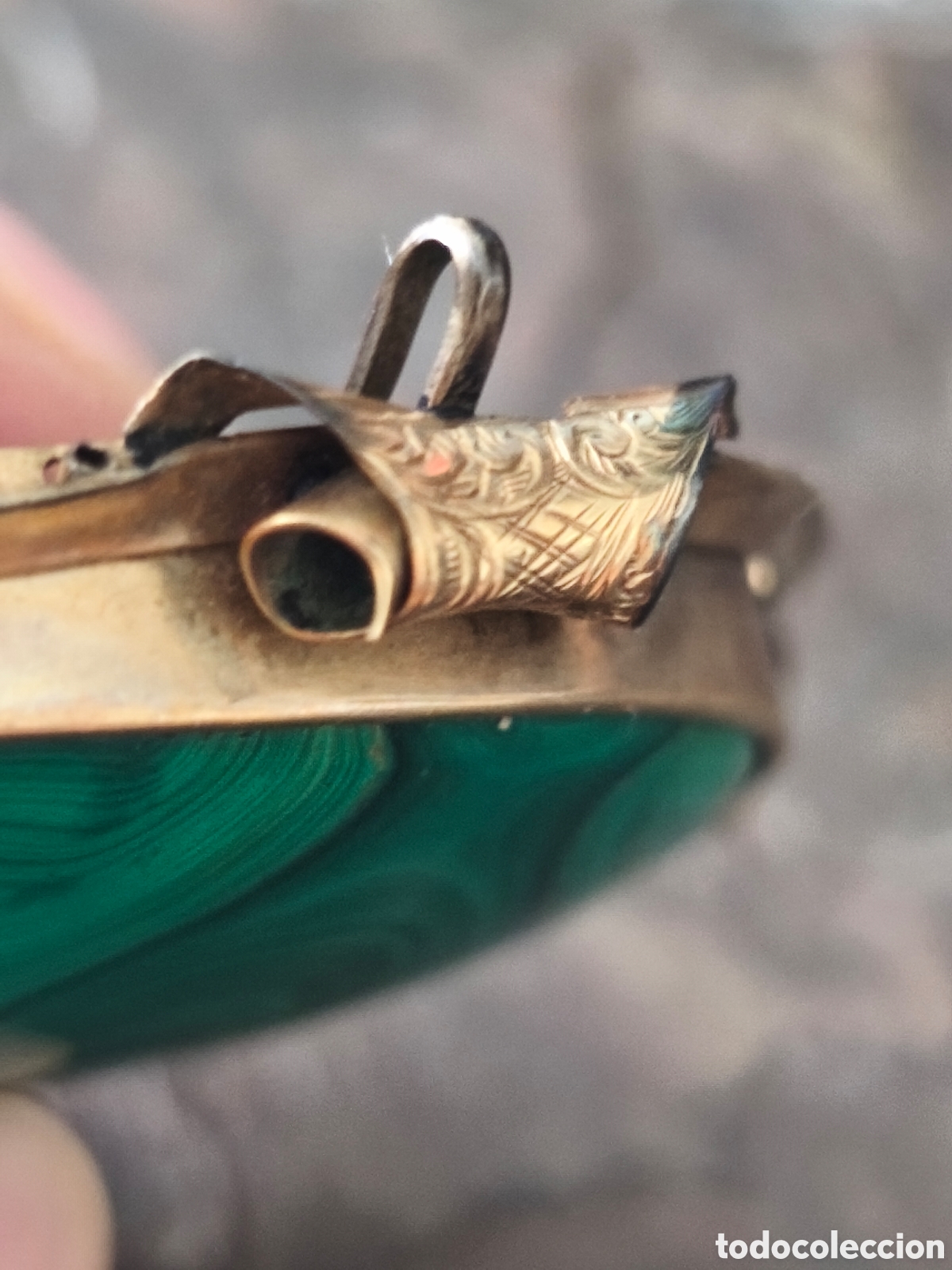 Joyeria: Broche vintage de Malaquita - Foto 4