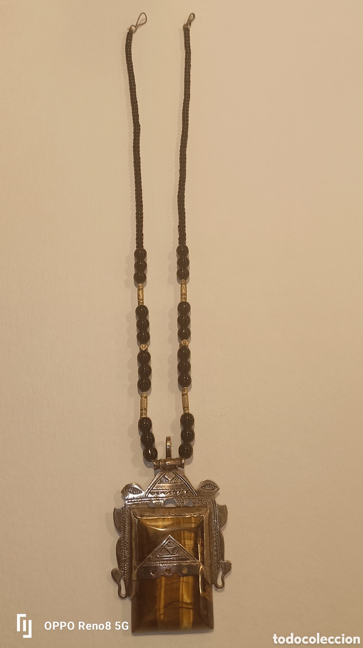 Joyeria: Espectacular colgante-amuleto estilo bereber del norte de &Aacute;frica.