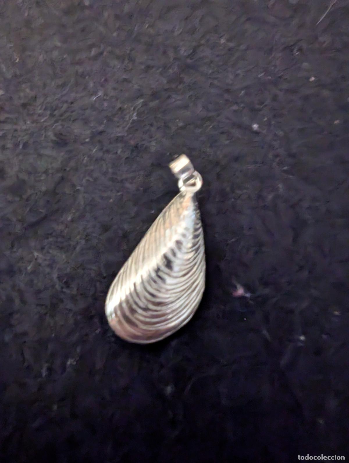 Joyeria: COLGANTE EN FORMA DE PEQUE&Ntilde;O MEJILLON DE 2,20 cm DE PLATA MARCADA EN ANILLA 925 ml. PESA: 1,39 gr