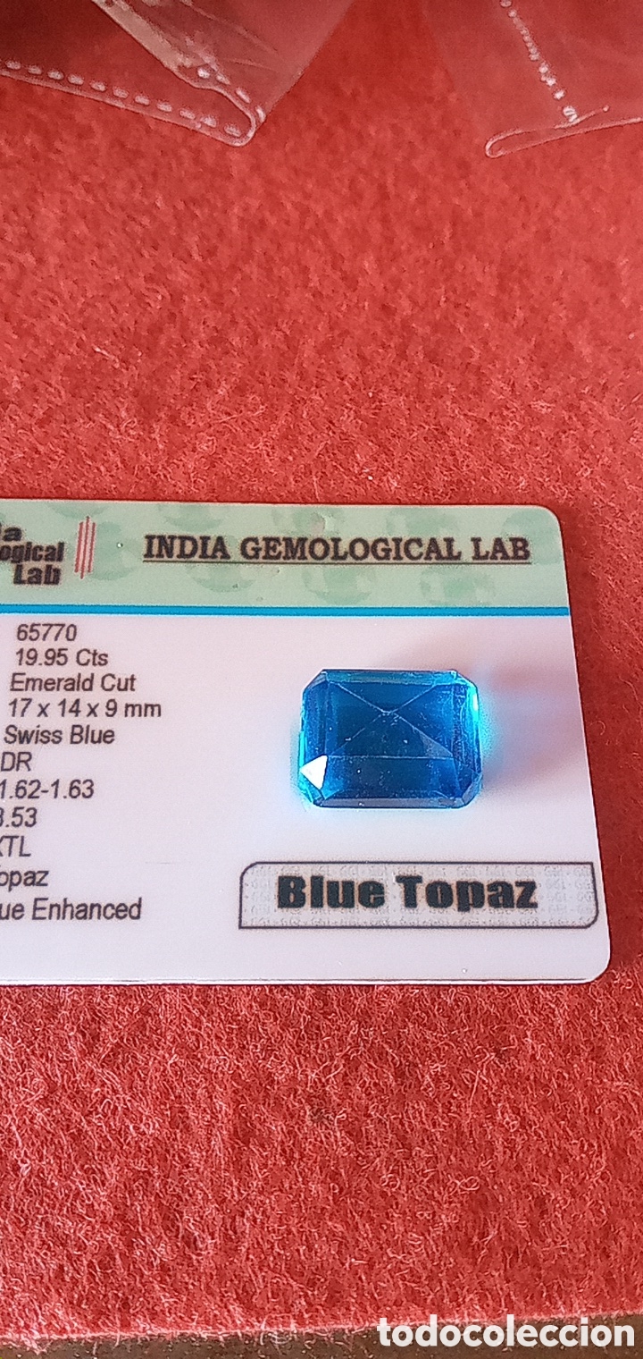 Joyeria: BLUE TOPAZ CERTIFICADO TOPACIO AZUL - Foto 4