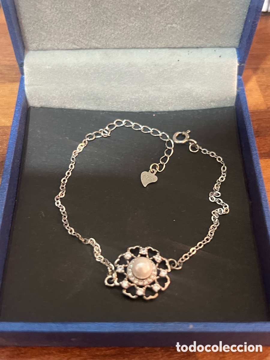 Joyeria: Pulsera Plata Ley 925 Perla