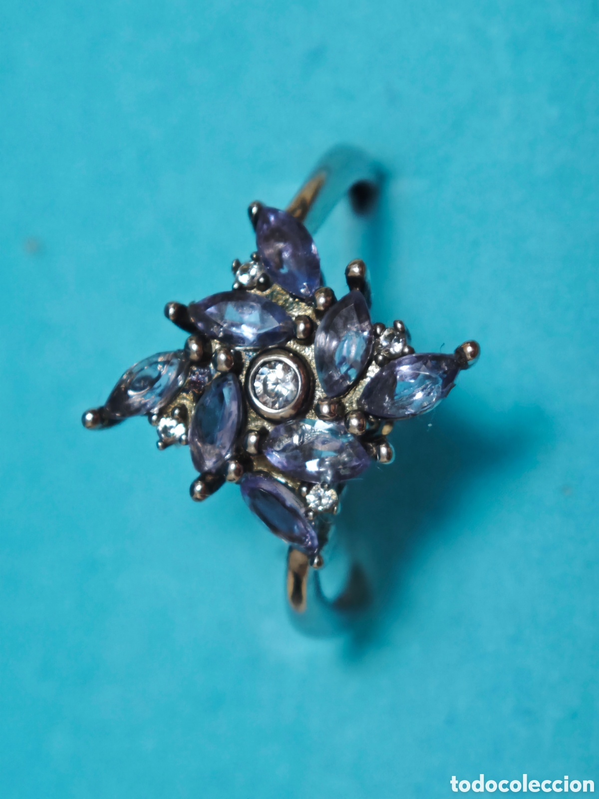 Joyeria: Anillo en plata de ley con tanzanitas naturales - Foto 9