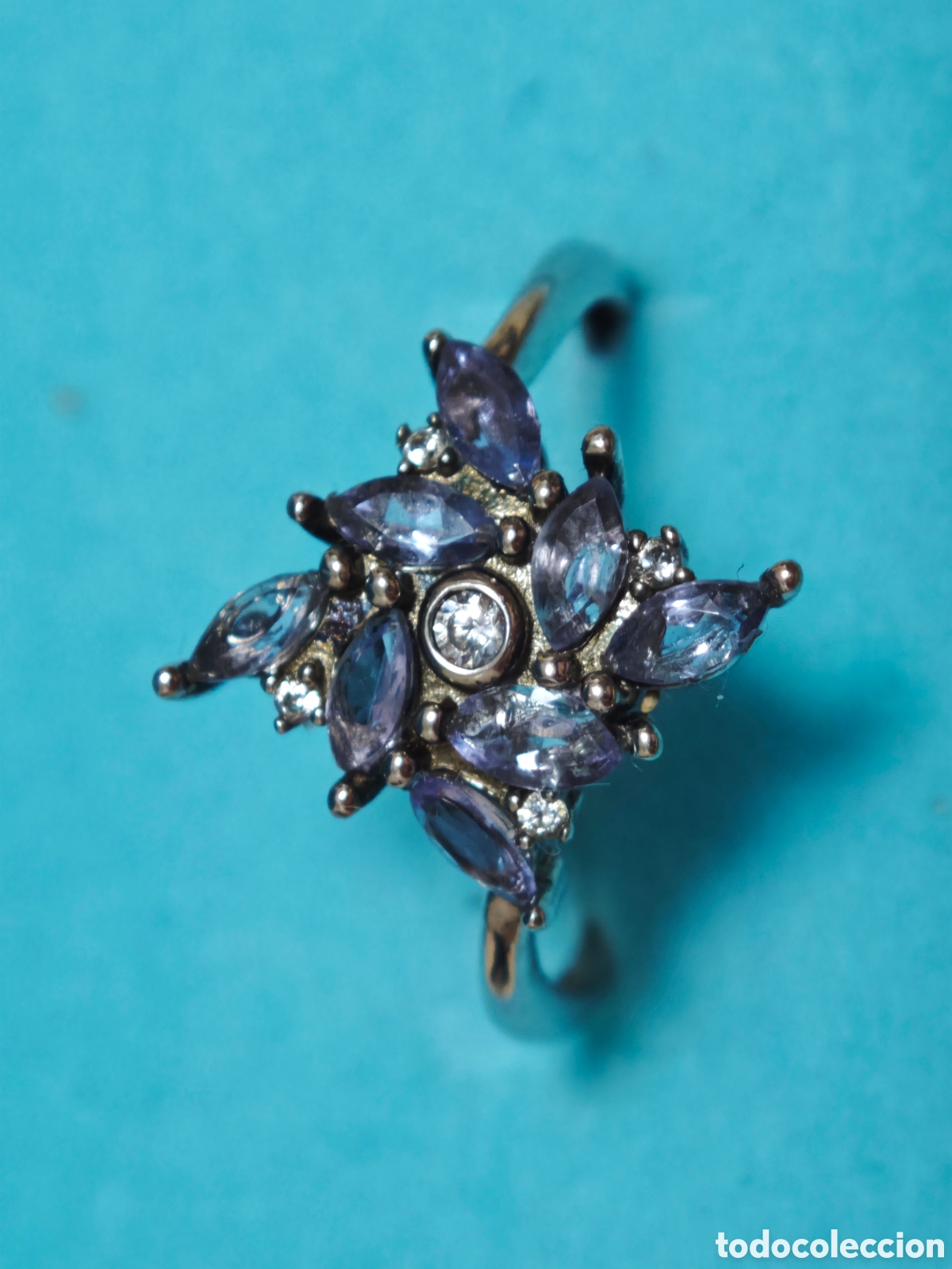 Joyeria: Anillo en plata de ley con tanzanitas naturales - Foto 11