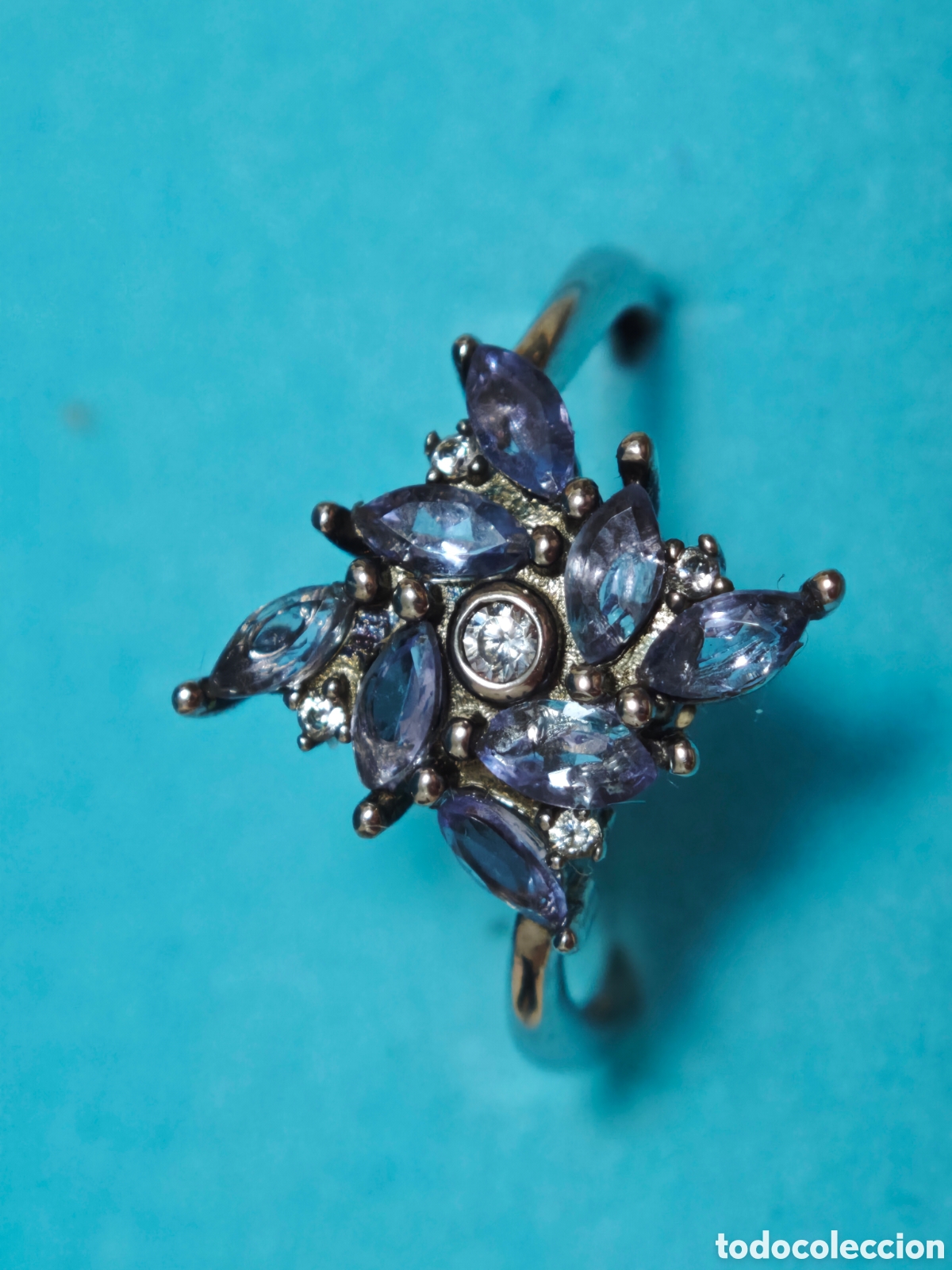 Joyeria: Anillo en plata de ley con tanzanitas naturales - Foto 12