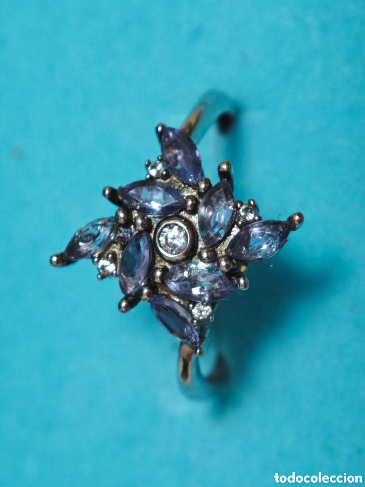 Joyeria: Anillo en plata de ley con tanzanitas naturales - Foto 13