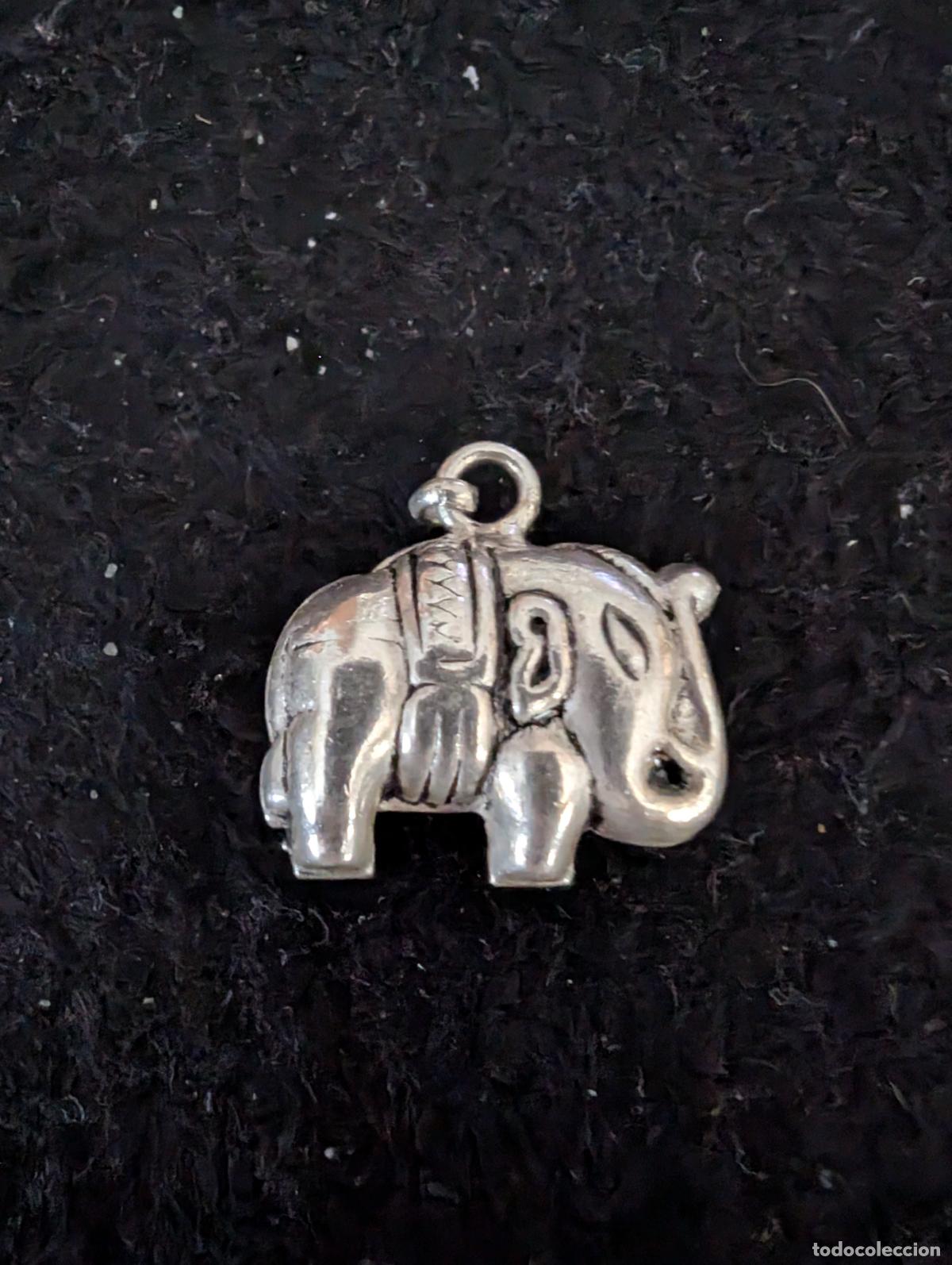 Joyeria: COLGANTE EN FORMA DE ELEFANTE HINDU DE PLATA. PESO: 3,78 gr. 2,50 x 1,50 cm