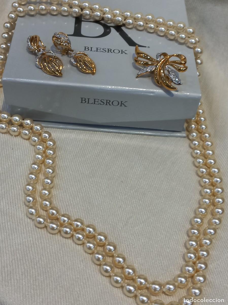 Joyeria: COLLAR PERLAS (68cm) BROCHE (opcional) Y PENDIENTES - Foto 4