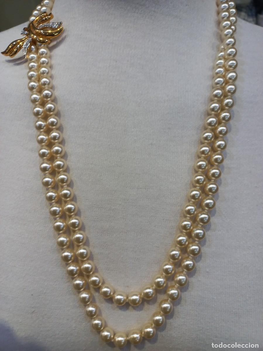 Joyeria: COLLAR PERLAS (68cm) BROCHE (opcional) Y PENDIENTES - Foto 7