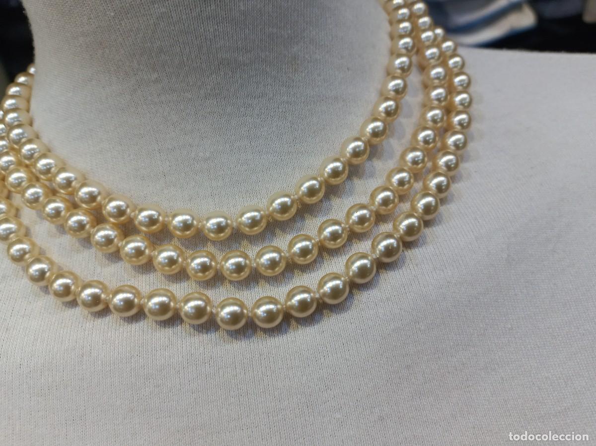 Joyeria: COLLAR PERLAS (68cm) BROCHE (opcional) Y PENDIENTES - Foto 8