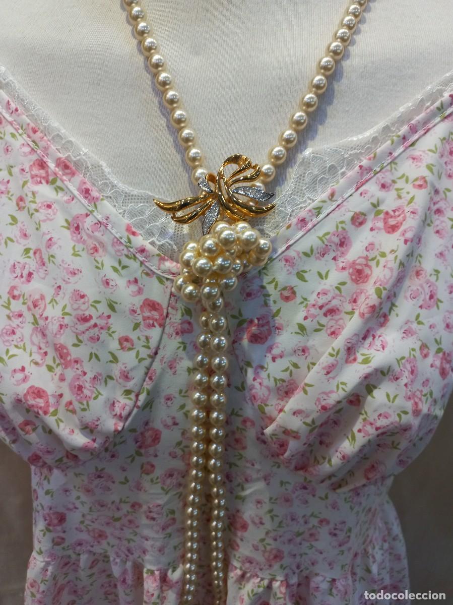 Joyeria: COLLAR PERLAS (68cm) BROCHE (opcional) Y PENDIENTES - Foto 9