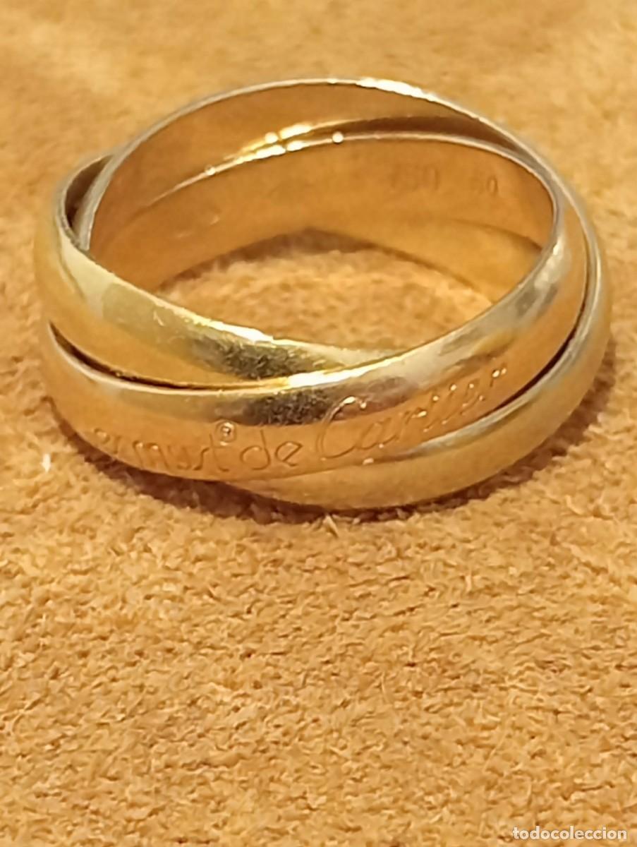 Joyeria: Anillo Cartier Trinity, Trinit&eacute; o bague trois ors