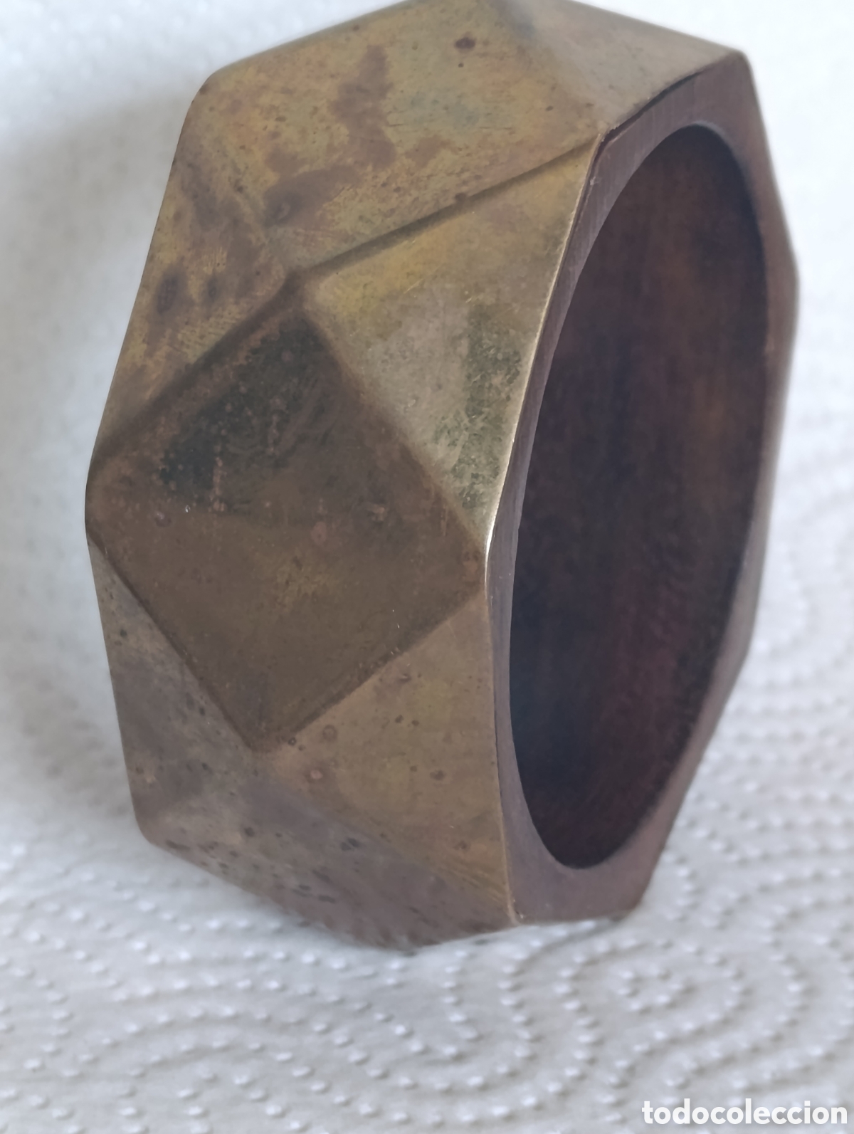 Joyeria: BRAZALETE VINTAGE DE METAL Y EBANO.