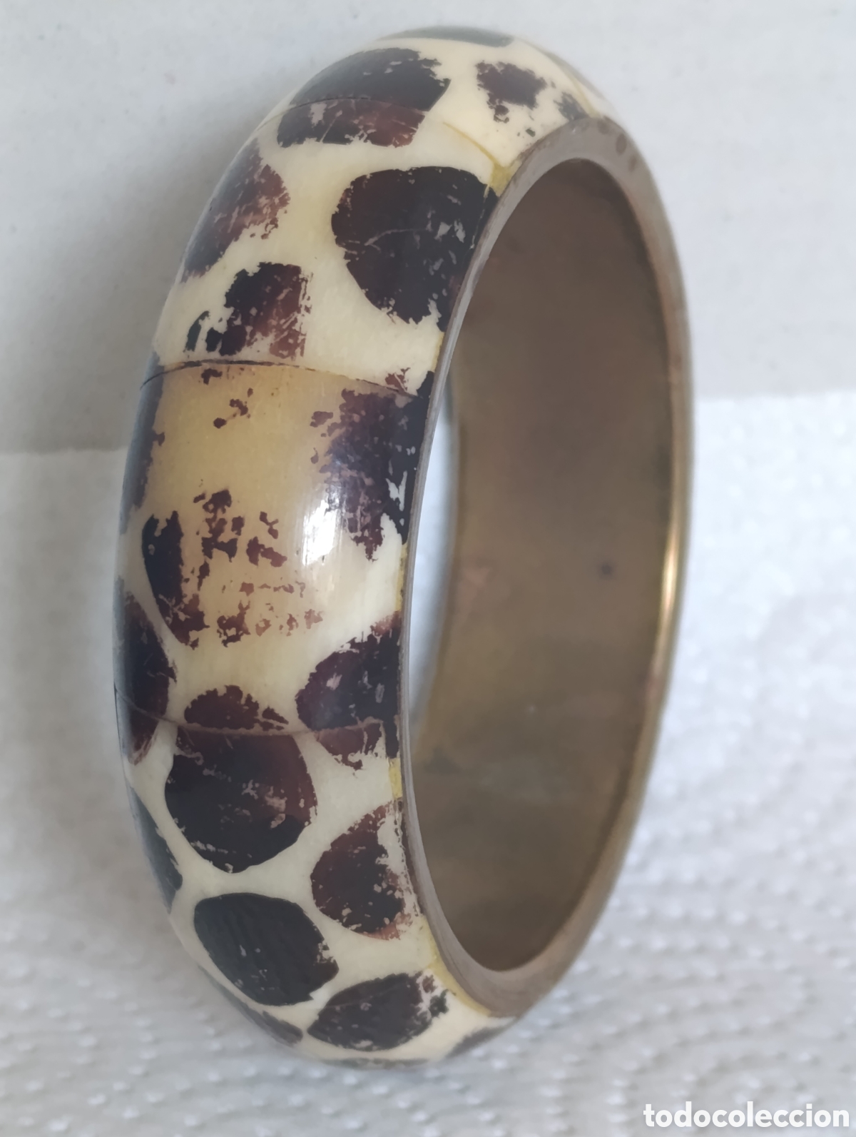 Joyeria: PULSERA VINTAGE DE METAL Y HUESO
