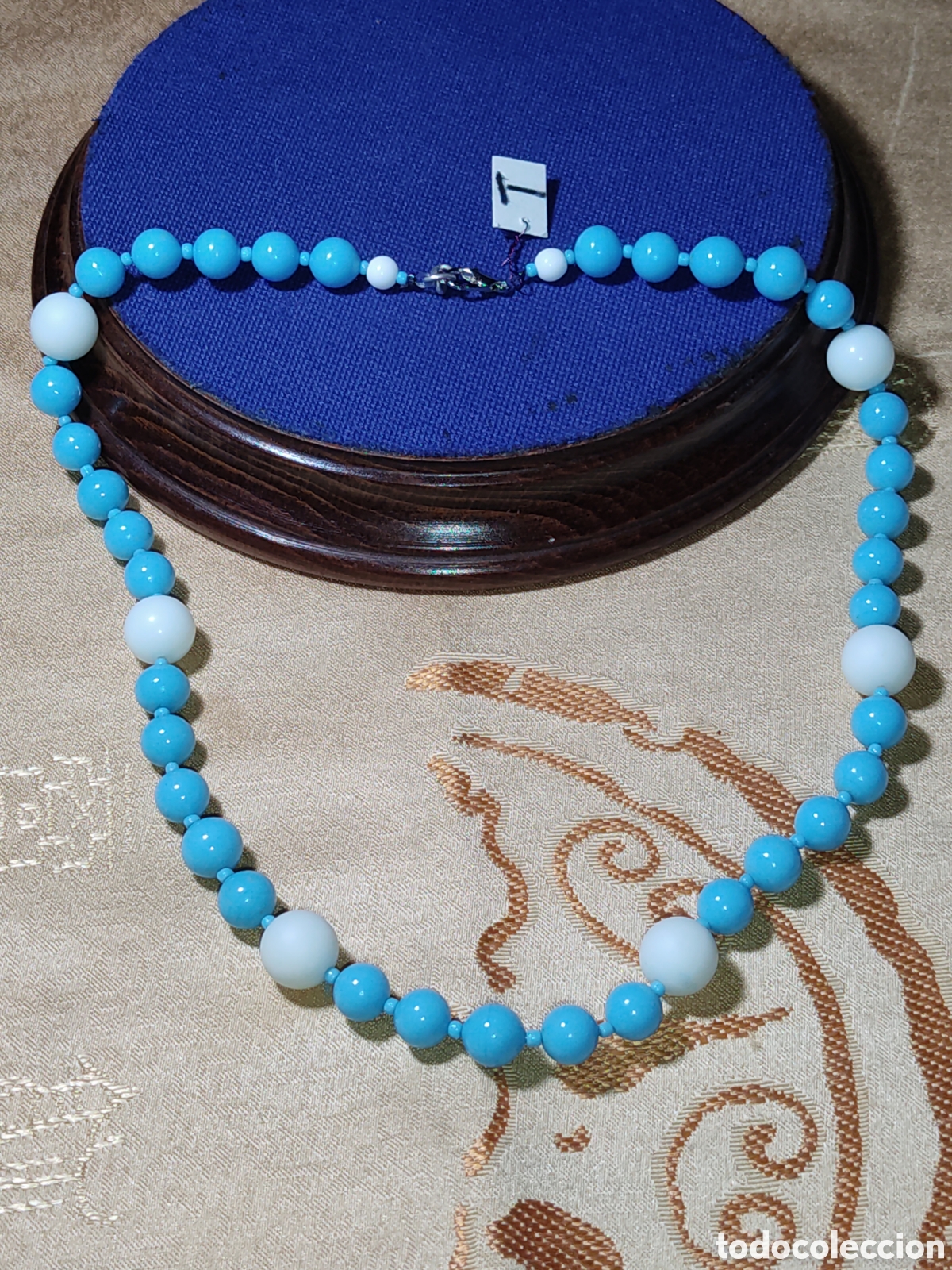 Joyeria: Collar de cristal de Murano,cuentas de 9 y 12mm.Vintage. *T*