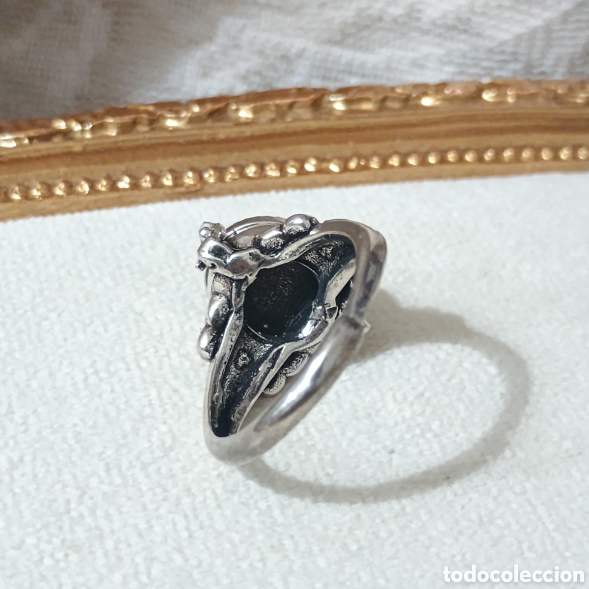 Joyeria: Anillo de cobre con malaquita natural - Foto 4