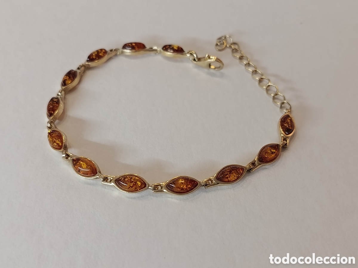 Joyeria: Pulsera de plata y &aacute;mbar Baltico - Foto 2