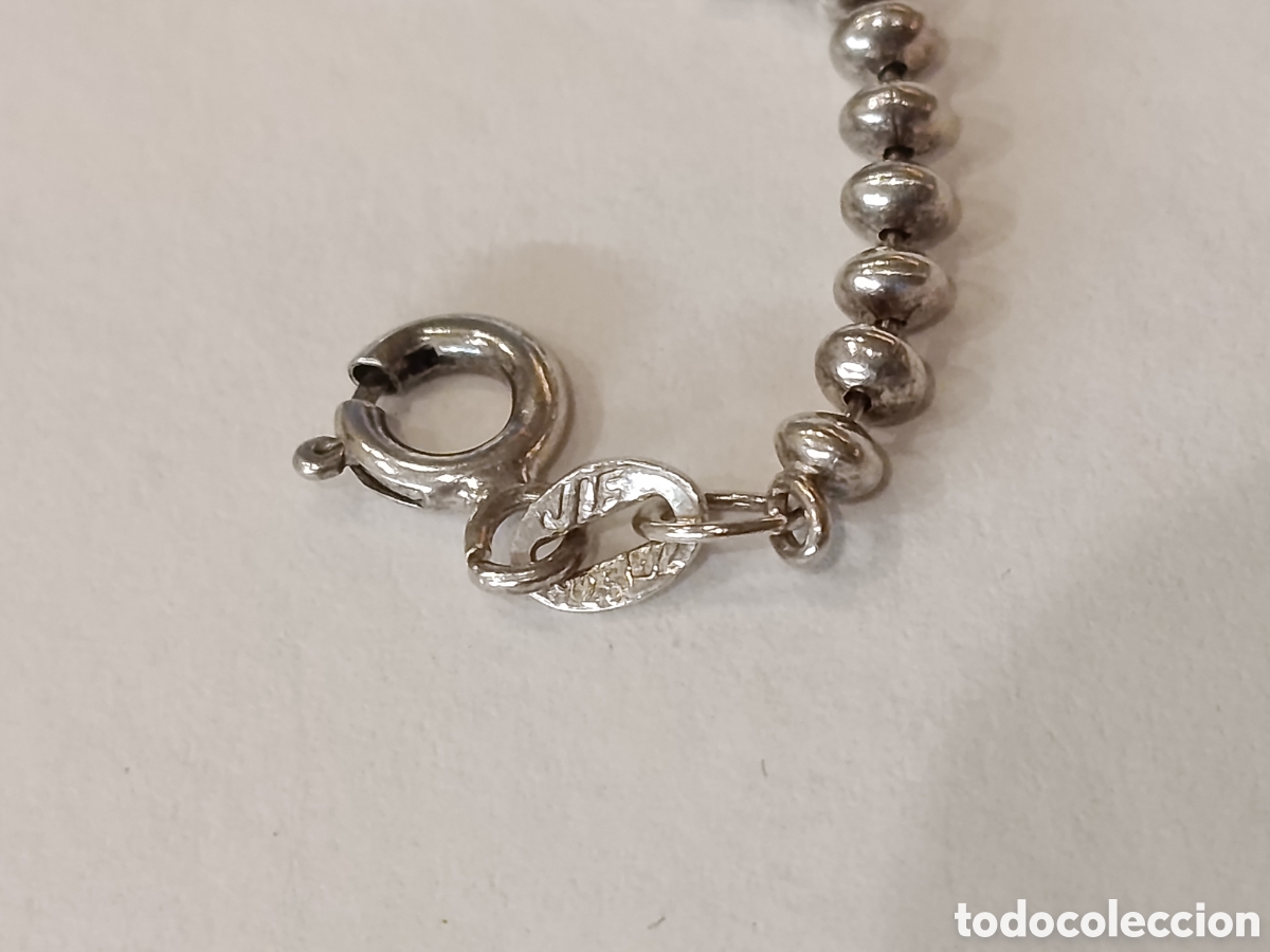 Joyeria: Pulsera de bolitas de plata. - Foto 3