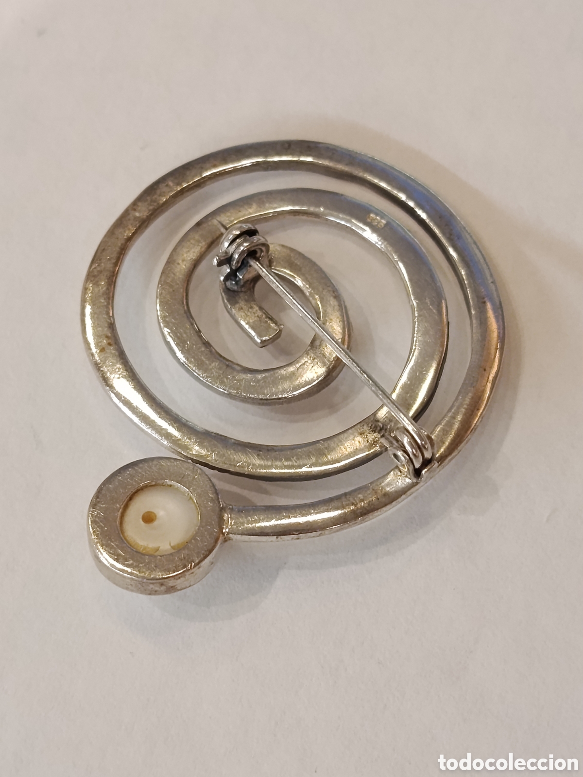 Joyeria: Broche de plata y perla. - Foto 4