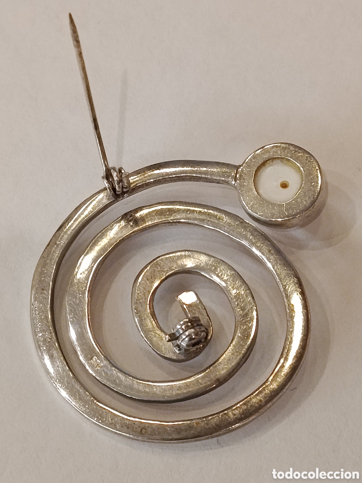 Joyeria: Broche de plata y perla. - Foto 5