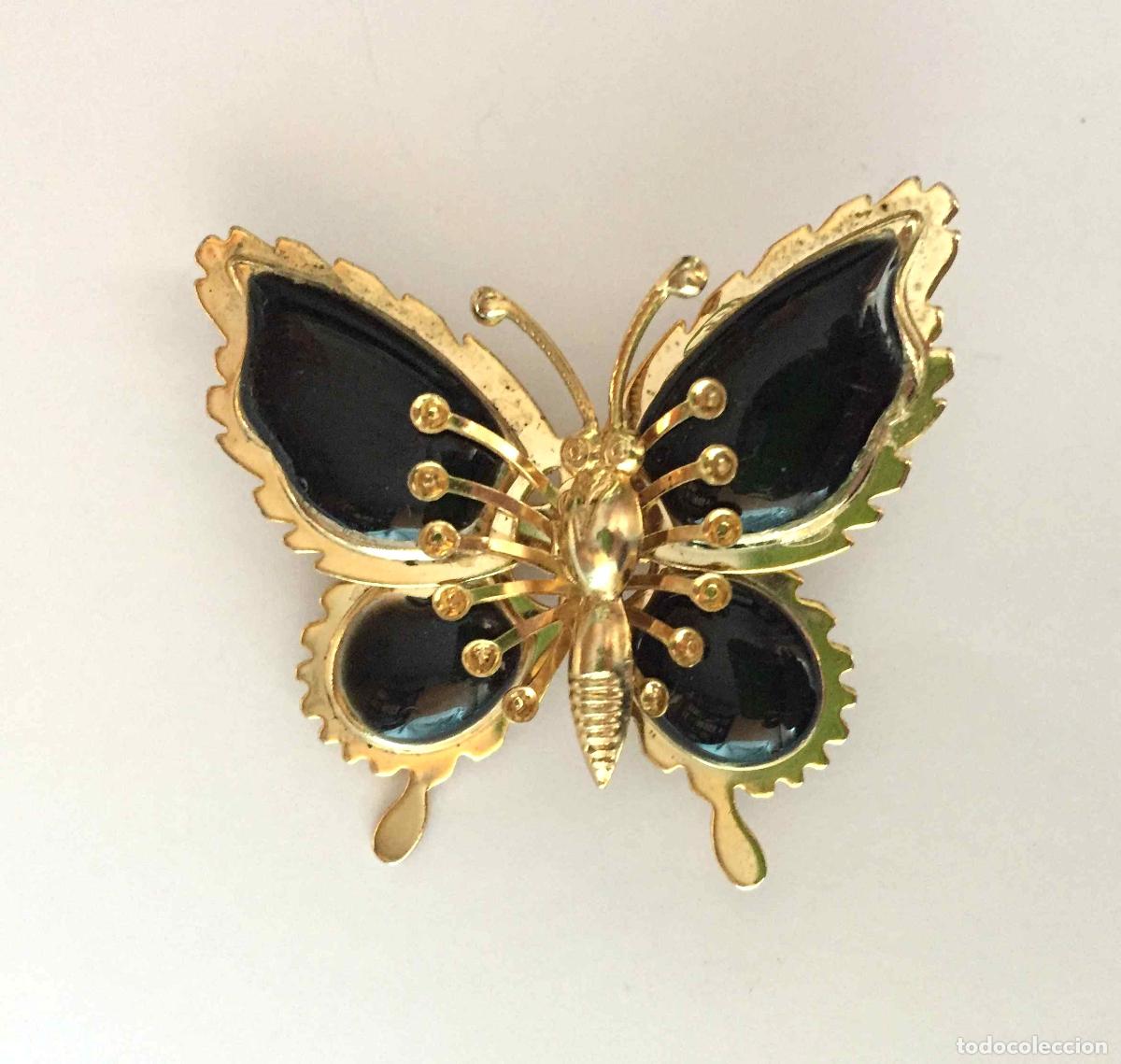 Joyeria: Antiguo broche: MARIPOSA (1970&rsquo;s) Bisuter&iacute;a &iexcl;Original!