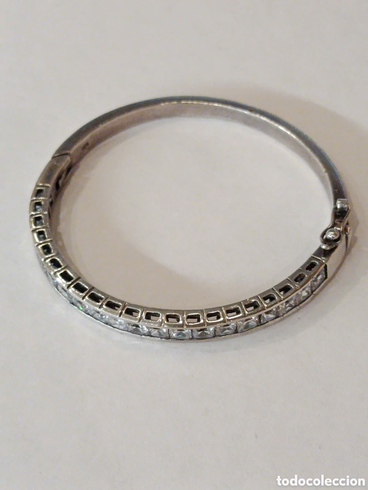 Joyeria: Pulsera r&iacute;gida de plata y circonitas. Plata 925 - Foto 8