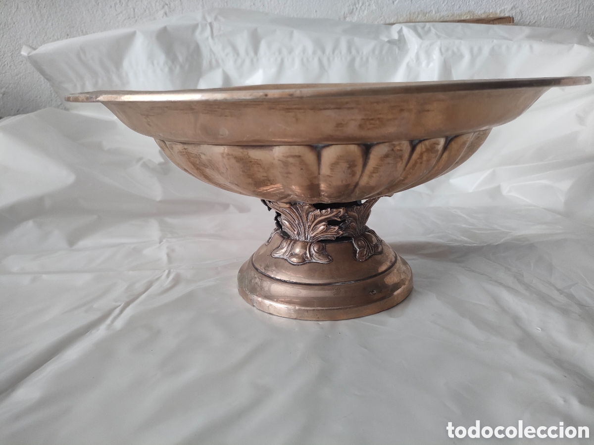 Joyeria: Elegante centro de mesa o frutero de plata de ley vintage