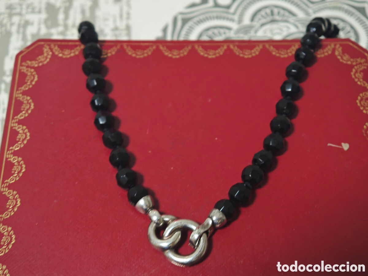 Joyeria: COLLAR ONIX PIEDRAS TALLADA CIERRE PLATA - Foto 2