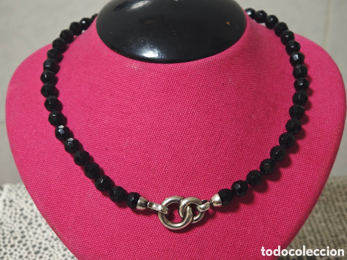 Joyeria: COLLAR ONIX PIEDRAS TALLADA CIERRE PLATA - Foto 3
