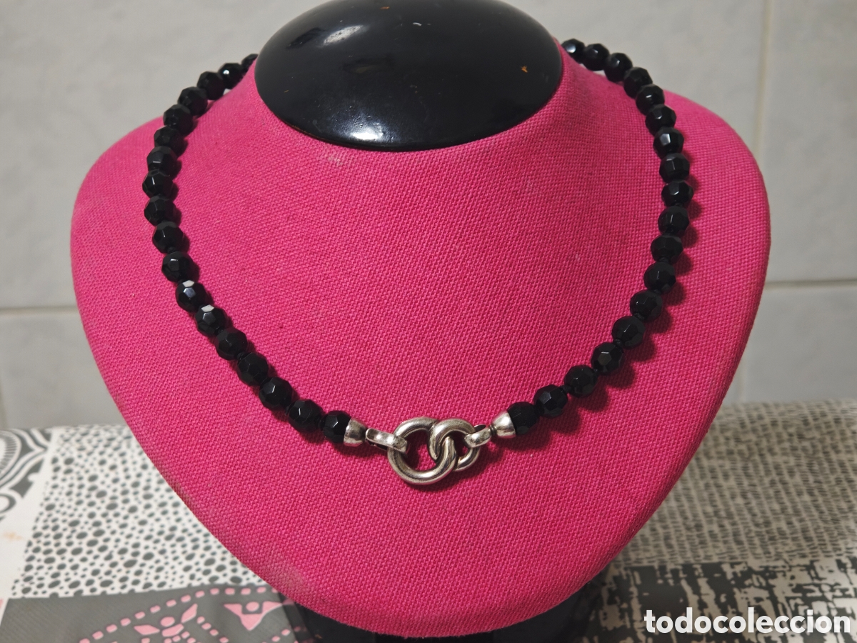 Joyeria: COLLAR ONIX PIEDRAS TALLADA CIERRE PLATA - Foto 5