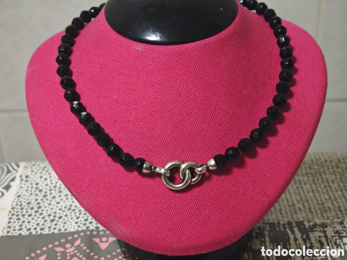 Joyeria: COLLAR ONIX PIEDRAS TALLADA CIERRE PLATA - Foto 7