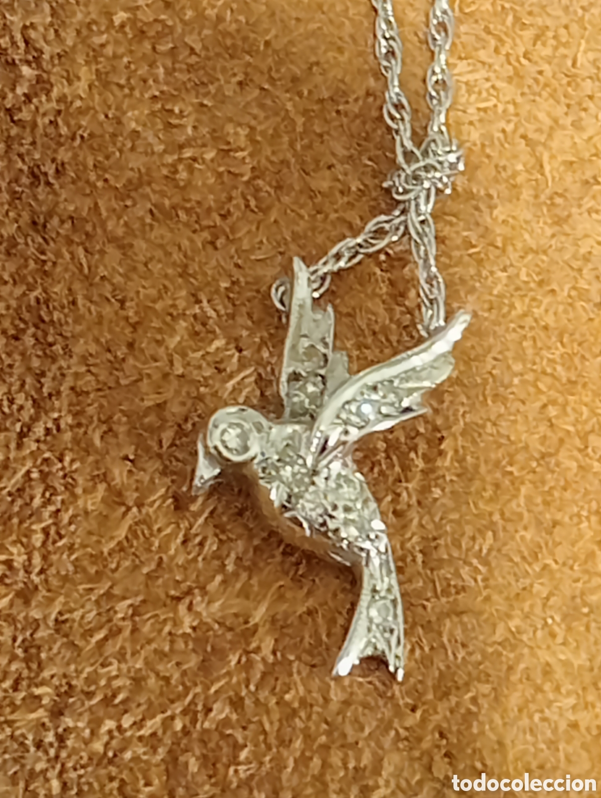 Joyeria: Gargantilla colibr&iacute; oro blanco 14k con diamantes &ndash; 2 gramos &ndash; Dise&ntilde;o elegante