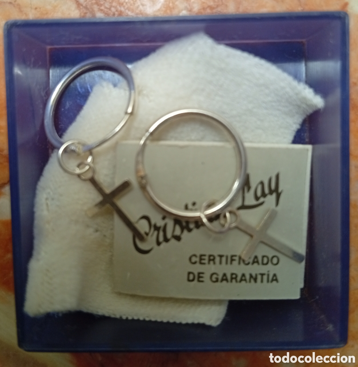 Joyeria: Precioso par de pendientes de plata vintage de la firma Cristian Lay