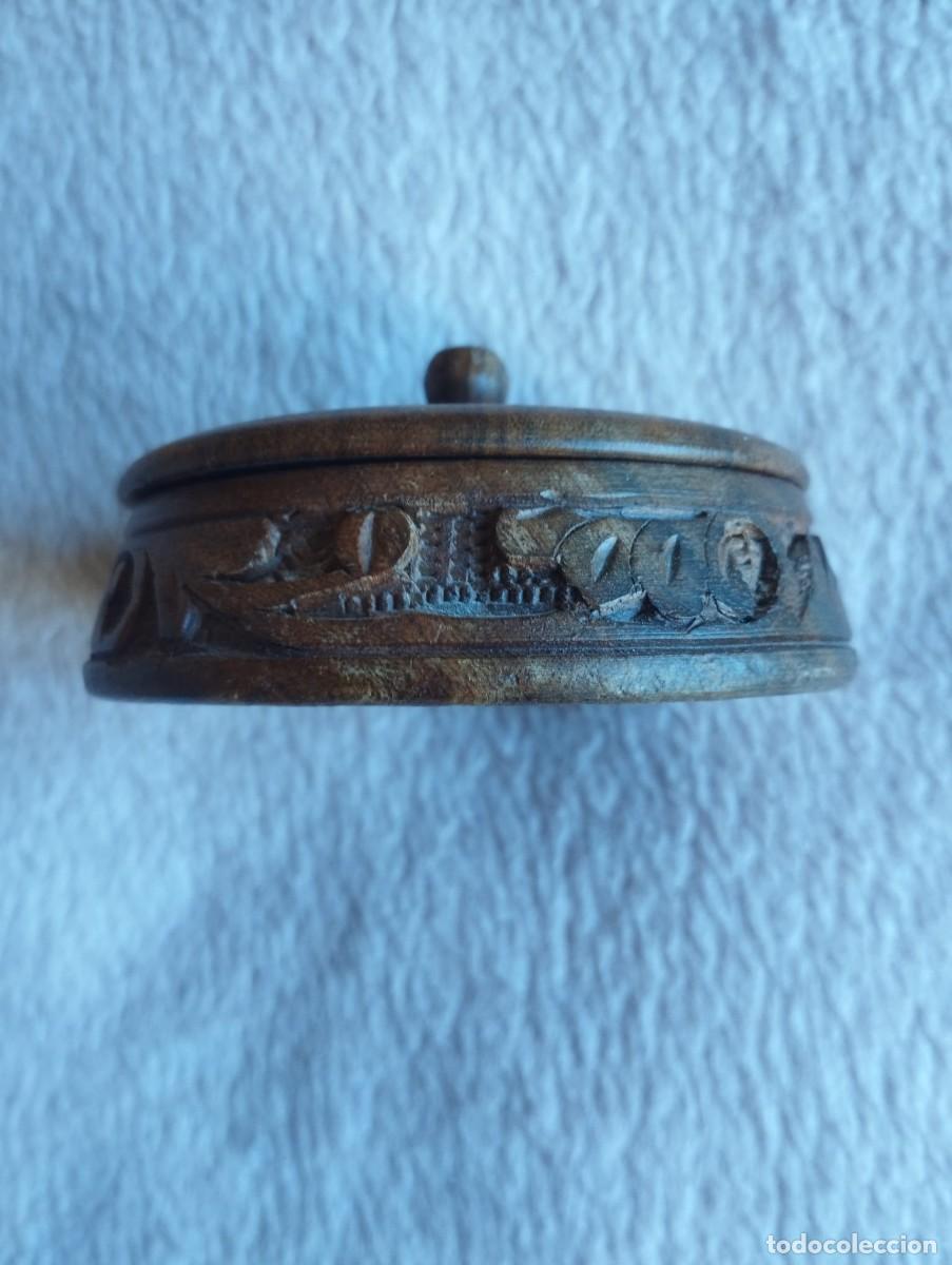 Joyeria: Cajita Joyero de Madera Tallada a Mano - Made in India Vintage