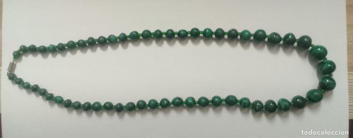 Joyeria: COLLAR DE PIEDRAS MALAQUITAS