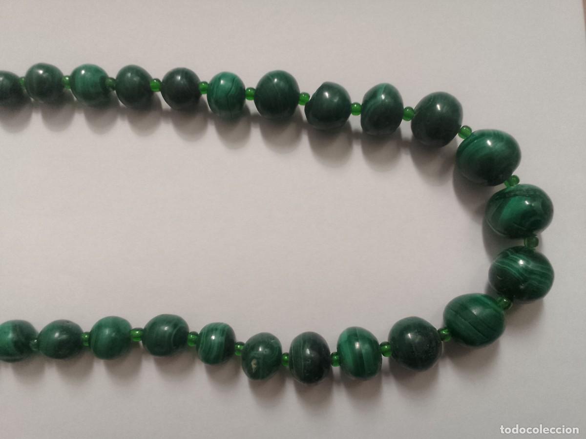 Joyeria: COLLAR DE PIEDRAS MALAQUITAS - Foto 2