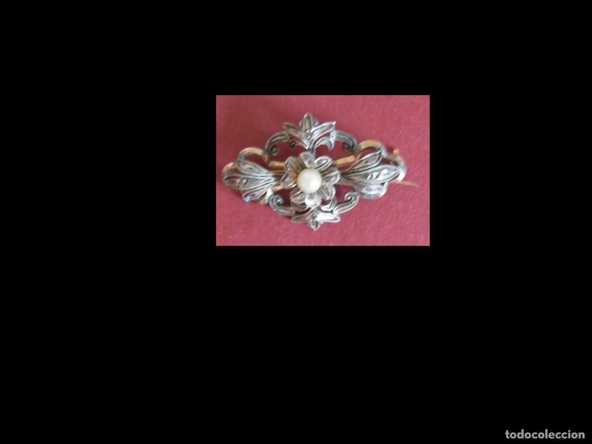 Joyeria: Broche con marquesita y perla