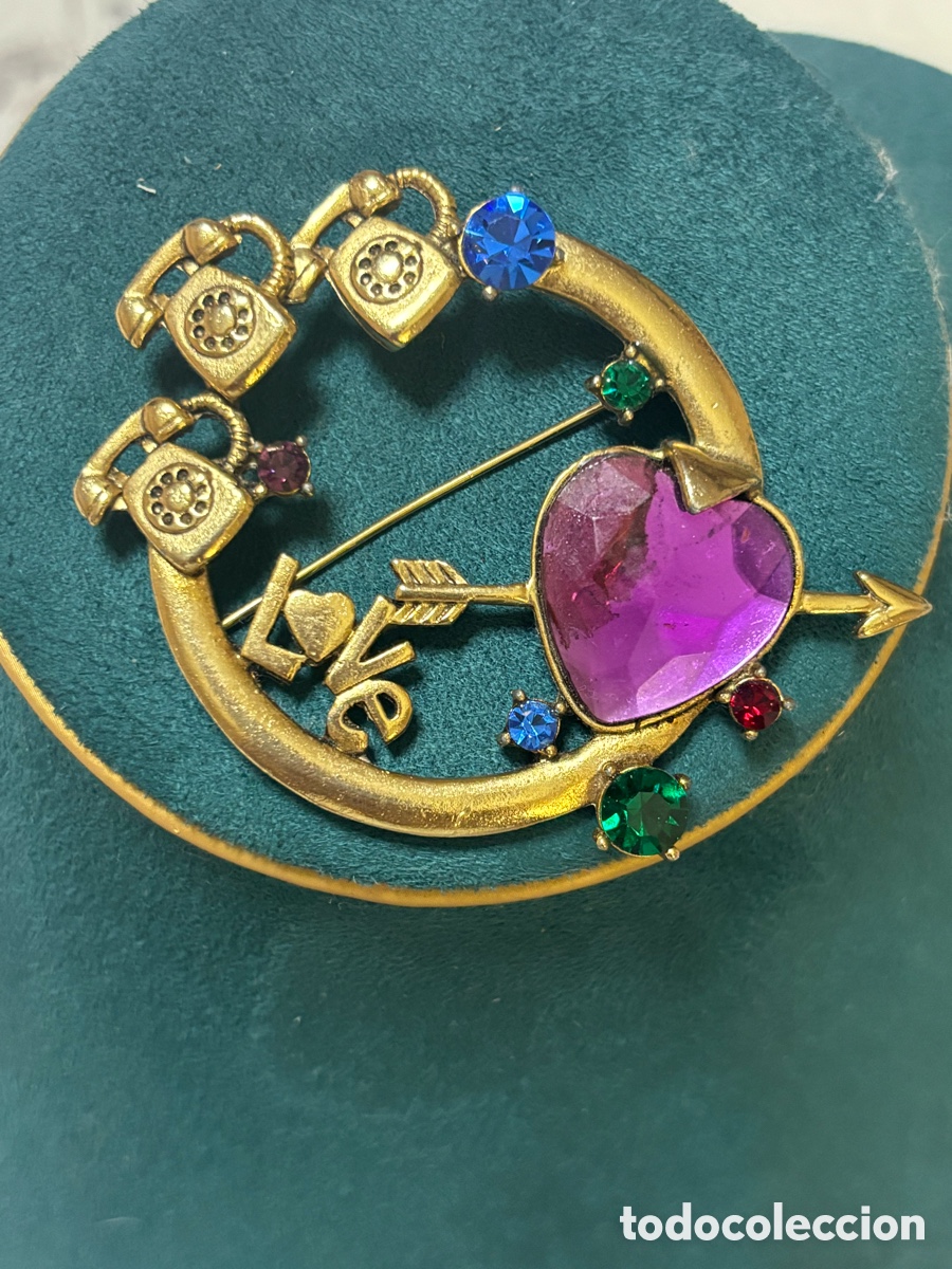 Joyeria: Broche vintage con pedrer&iacute;a - Foto 2