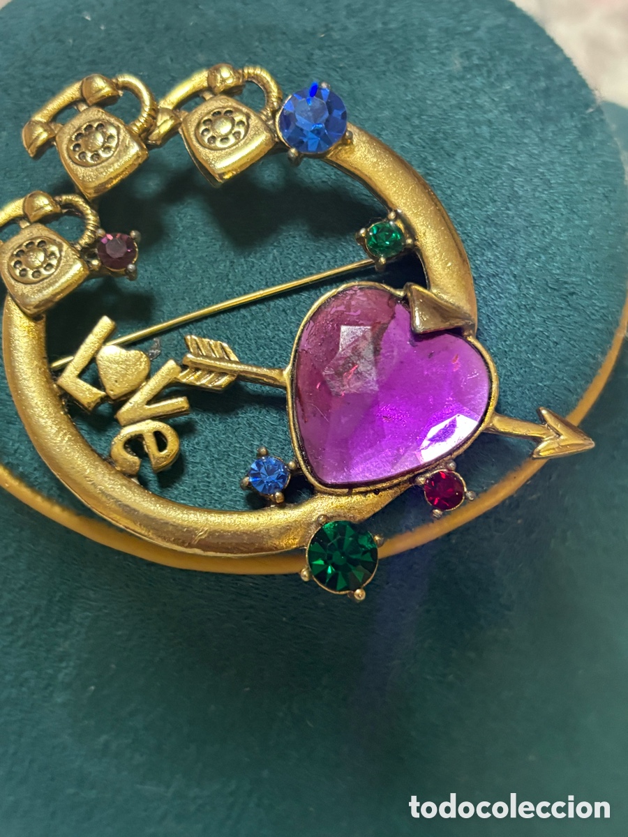 Joyeria: Broche vintage con pedrer&iacute;a