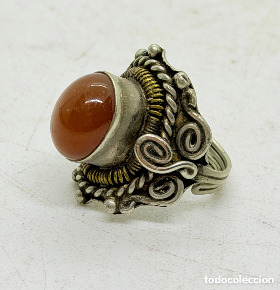 Joyeria: Antiguo Anillo de Plata - Foto 2