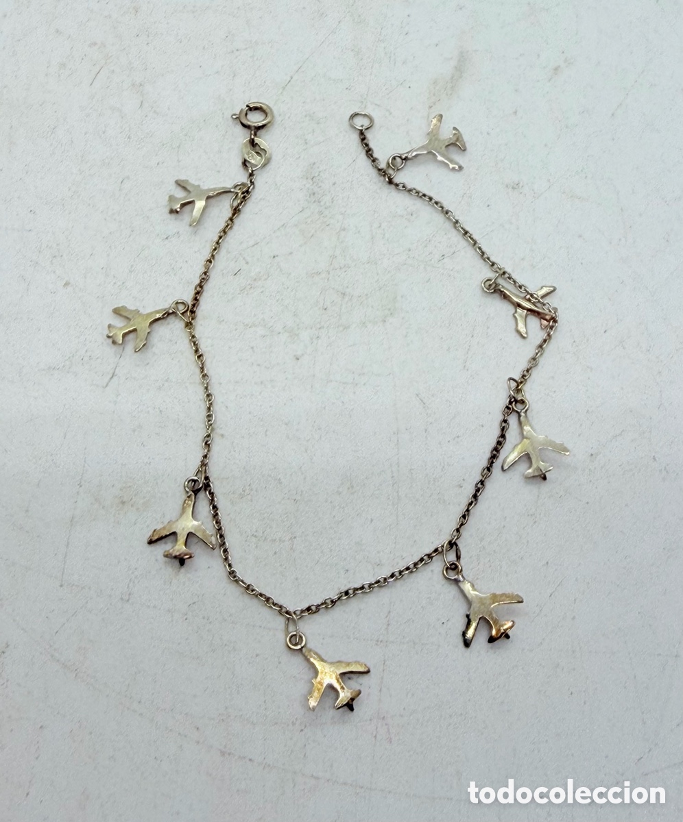 Joyeria: Pulsera de Aviones en Plata de Ley