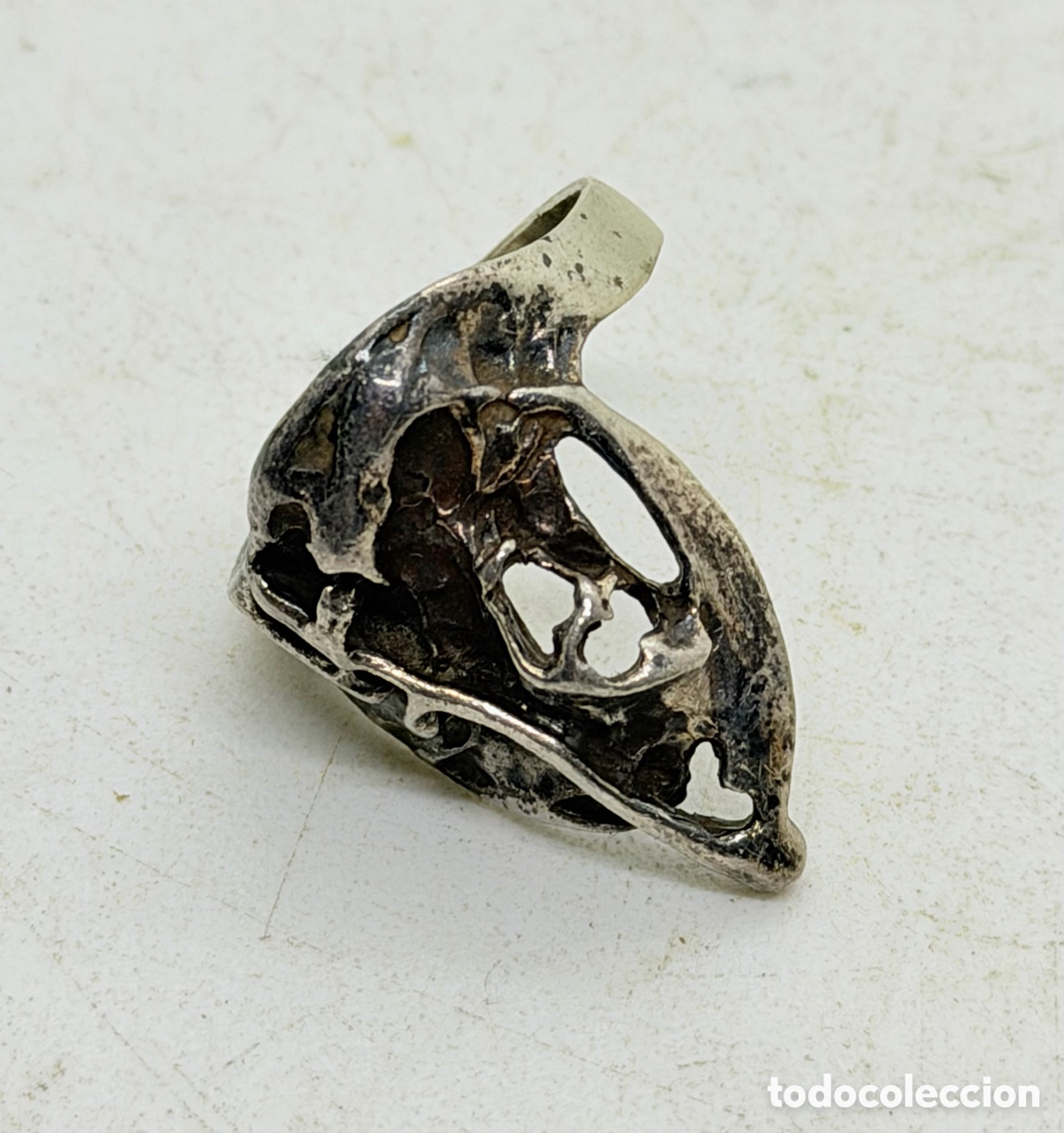 Joyeria: Antiguo Anillo de Plata - Foto 2