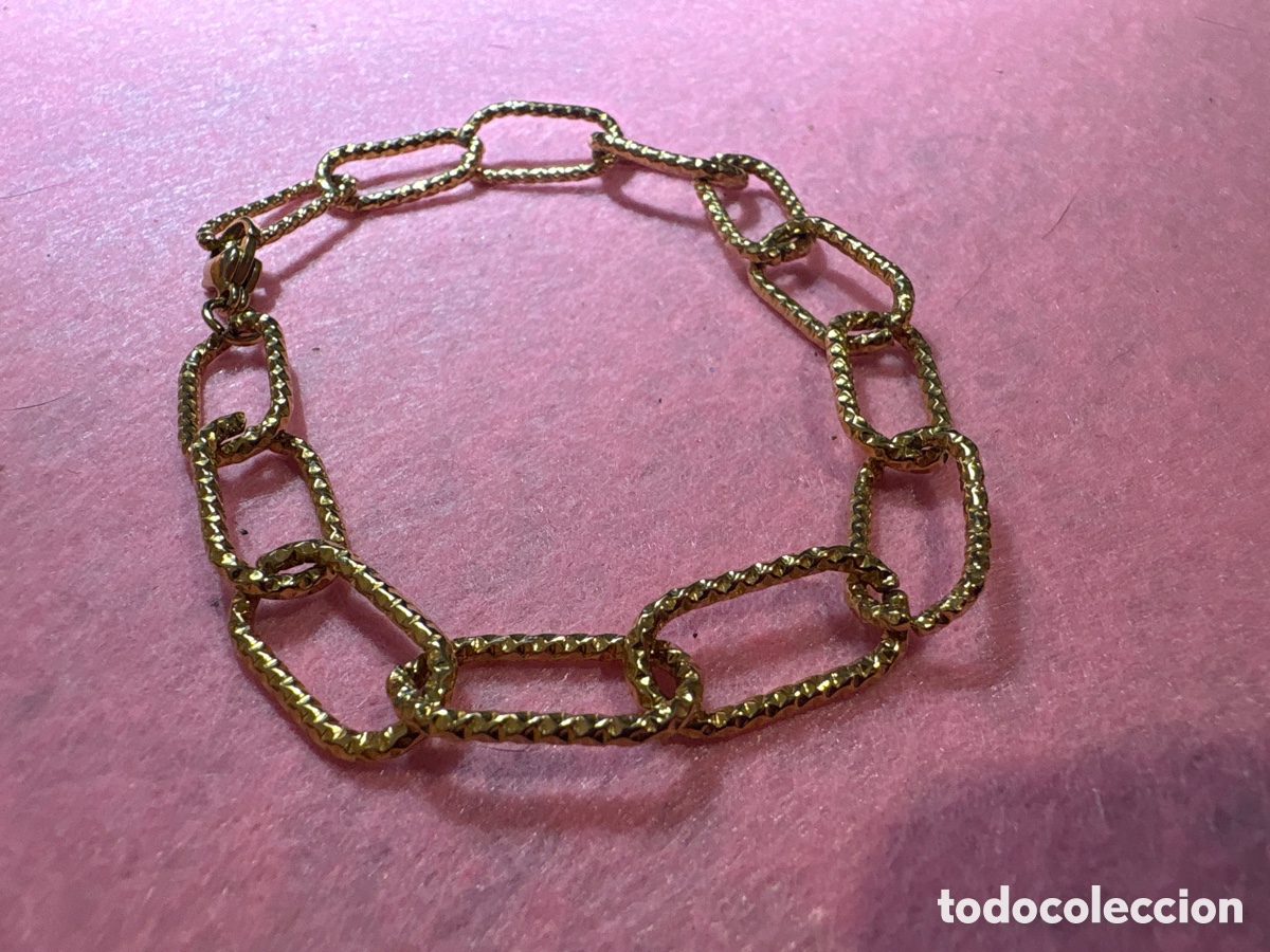 Joyeria: Antigua pulsera cadena dorada (A4) - Foto 3