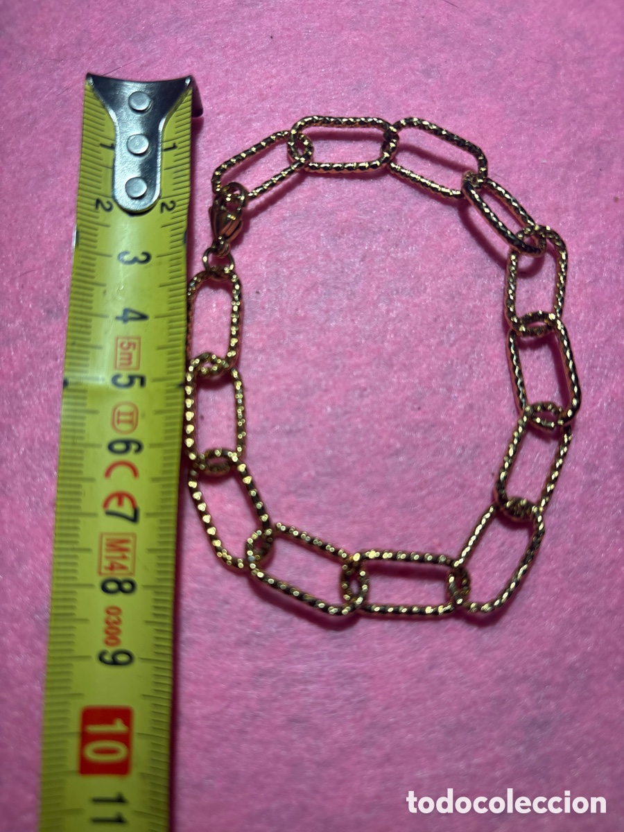 Joyeria: Antigua pulsera cadena dorada (A4) - Foto 4
