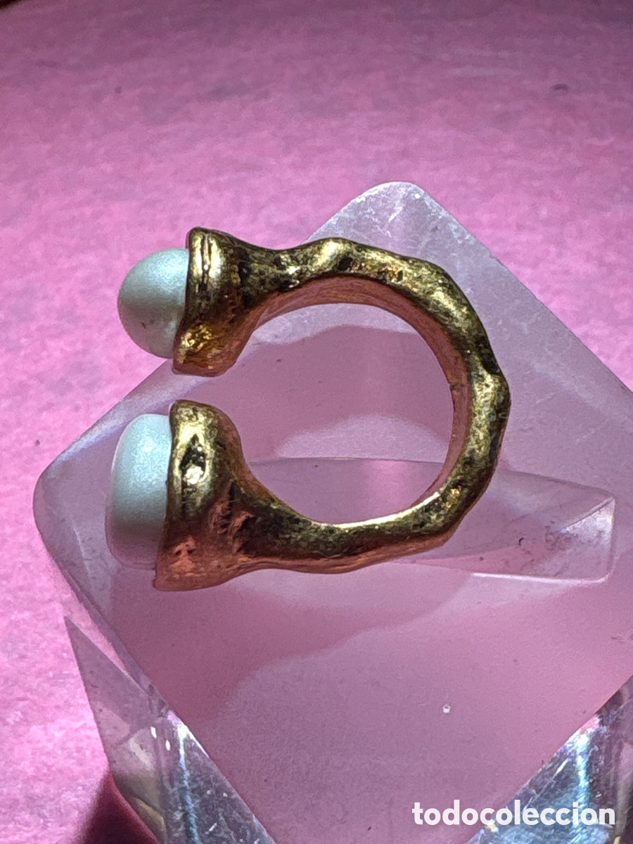 Joyeria: Anillo dorado estilo Uno de 50 nuevo (A4)