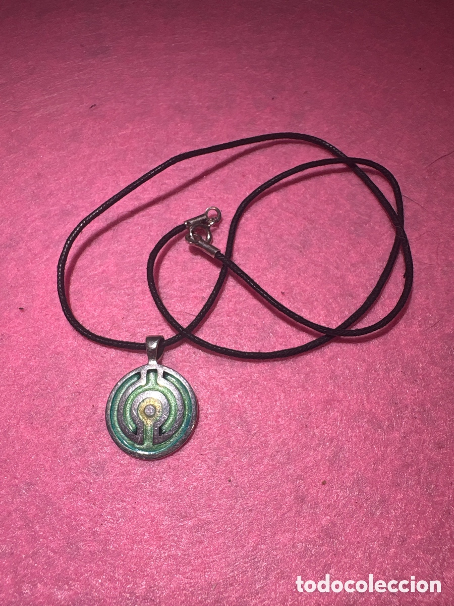 Joyeria: Colgante laberinto Celta en playa de ley 925 y esmalte (A4) - Foto 3