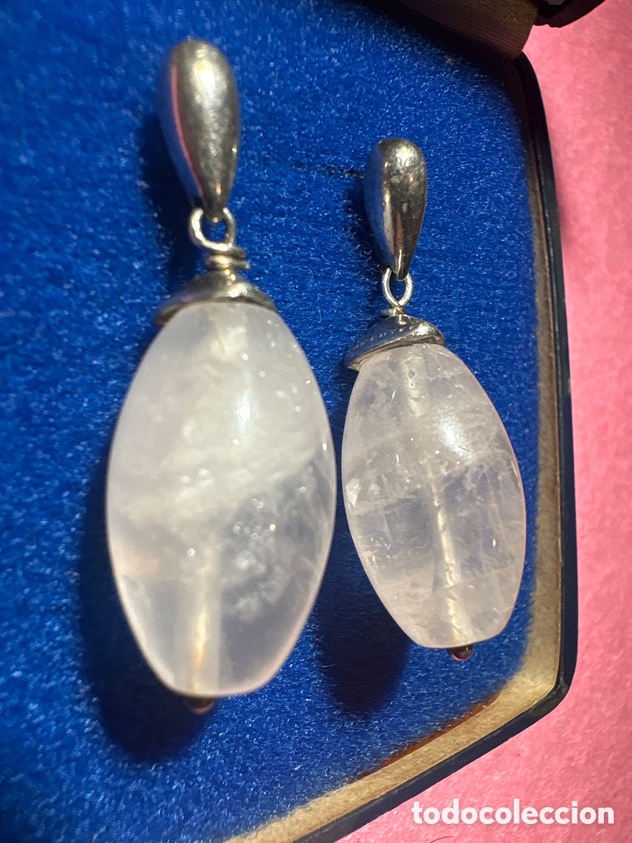 Joyeria: Pendientes plata de ley 925 y cuarzo (A4) - Foto 2